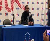 New Sixers&#39; reserve Glenn Robinson discussing his game against the Bulls.