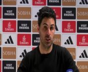 Arsenal boss Mikel Arteta elated after a 3-0 victory brings Arsenal a step closer to winning the Premier League&#60;br/&#62;&#60;br/&#62;Emirates Stadium, London, UK