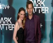 https://www.maximotv.com &#60;br/&#62;B-roll footage: Jimmi Simpson (Ryan Holder) and Kyra Elise Gardner attend the world premiere of the Apple TV+ mind-bending sci-fi series “Dark Matter” at the Hammer Museum in Los Angeles, California, USA, on Monday, April 29, 2024. “Dark Matter” premieres globally on Apple TV+ on Wednesday, May 8, 2024, premiering with the first two episodes, followed by new episodes every Wednesday through June 26. This video is only available for editorial use in all media and worldwide. To ensure compliance and proper licensing of this video, please contact us. ©MaximoTV