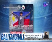 Walong medalya ang nakuha ng Pinoy gymnasts sa Colombia!&#60;br/&#62;&#60;br/&#62;&#60;br/&#62;&#60;br/&#62;&#60;br/&#62;Balitanghali is the daily noontime newscast of GTV anchored by Raffy Tima and Connie Sison. It airs Mondays to Fridays at 10:30 AM (PHL Time). For more videos from Balitanghali, visit http://www.gmanews.tv/balitanghali.&#60;br/&#62;&#60;br/&#62;#GMAIntegratedNews #KapusoStream&#60;br/&#62;&#60;br/&#62;Breaking news and stories from the Philippines and abroad:&#60;br/&#62;GMA Integrated News Portal: http://www.gmanews.tv&#60;br/&#62;Facebook: http://www.facebook.com/gmanews&#60;br/&#62;TikTok: https://www.tiktok.com/@gmanews&#60;br/&#62;Twitter: http://www.twitter.com/gmanews&#60;br/&#62;Instagram: http://www.instagram.com/gmanews&#60;br/&#62;&#60;br/&#62;GMA Network Kapuso programs on GMA Pinoy TV: https://gmapinoytv.com/subscribe