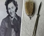 A rare WW2 female assassin&#39;s dagger - disguised as a hairbrush - has been donated to a museum.&#60;br/&#62;&#60;br/&#62;The hairbrush was donated to House on the Hill museum as part of a collection of WW2 items after the owner passed away.&#60;br/&#62;&#60;br/&#62;The hairbrush contains a concealed dagger in the handle and was owned by a member of the Special Operations Executive (SOE).&#60;br/&#62;&#60;br/&#62;It was a British organisation formed in 1940 to conduct espionage, sabotage and reconnaissance in German-occupied Europe.&#60;br/&#62;&#60;br/&#62;The agent who owned the brush, Maria Krystyna Janina Skarbek, played a &#39;femme fatale&#39; role.&#60;br/&#62;&#60;br/&#62;Her job was to lure German officers and high ranking targets into her room before killing them.&#60;br/&#62;&#60;br/&#62;Maria Krystyna - a Polish woman, who became a British agent months before the SOE was founded - was one of Britain&#39;s longest-serving female wartime agents.&#60;br/&#62;&#60;br/&#62;In December 1946 she legally changed her name to Christine Granville.&#60;br/&#62;&#60;br/&#62;The museum&#39;s owner, Jeremy Goldsmith, said: &#92;