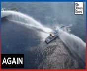 Philippines says China Coast Guard fired water cannon at its vessels&#60;br/&#62;&#60;br/&#62;The Philippines says the China Coast Guard fired water cannon on Tuesday, April 30, 2024, at two of its vessels, damaging one of them, during a patrol near a reef off the Southeast Asian country. The incident happened near the China-controlled Scarborough Shoal, which has become a potential flashpoint in the disputed South China Sea, during a mission to resupply Filipino fishermen.&#60;br/&#62;&#60;br/&#62;Video by AFP&#60;br/&#62;&#60;br/&#62;Subscribe to The Manila Times Channel - https://tmt.ph/YTSubscribe &#60;br/&#62; &#60;br/&#62;Visit our website at https://www.manilatimes.net &#60;br/&#62; &#60;br/&#62;Follow us: &#60;br/&#62;Facebook - https://tmt.ph/facebook &#60;br/&#62;Instagram - https://tmt.ph/instagram &#60;br/&#62;Twitter - https://tmt.ph/twitter &#60;br/&#62;DailyMotion - https://tmt.ph/dailymotion &#60;br/&#62; &#60;br/&#62;Subscribe to our Digital Edition - https://tmt.ph/digital &#60;br/&#62; &#60;br/&#62;Check out our Podcasts: &#60;br/&#62;Spotify - https://tmt.ph/spotify &#60;br/&#62;Apple Podcasts - https://tmt.ph/applepodcasts &#60;br/&#62;Amazon Music - https://tmt.ph/amazonmusic &#60;br/&#62;Deezer: https://tmt.ph/deezer &#60;br/&#62;Tune In: https://tmt.ph/tunein&#60;br/&#62; &#60;br/&#62;#TheManilaTimes&#60;br/&#62;#tmtnews &#60;br/&#62;#philippines&#60;br/&#62;#china&#60;br/&#62;#chinacoastguard&#60;br/&#62;#westphilippinesea &#60;br/&#62;#southchinasea