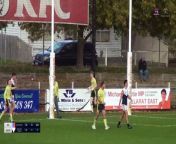 Watch East Point&#39;s Strahan Robinson kick 8 goals for East Point in the side&#39;s win over Melton South in round 4 of the BFNL. Vision supplied by Red Onion Creative.