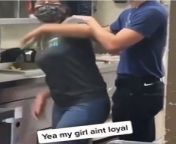 He surprised his girlfriend at work. Meanwhile, she surprised him by getting her back massaged.