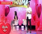 Daddy Paolo stands up when searchee Aldrin kisses Gia.&#60;br/&#62;&#60;br/&#62;Stream it on demand and watch the full episode on http://iwanttfc.com or download the iWantTFC app via Google Play or the App Store. &#60;br/&#62;&#60;br/&#62;Watch more It&#39;s Showtime videos, click the link below:&#60;br/&#62;&#60;br/&#62;Highlights: https://www.youtube.com/playlist?list=PLPcB0_P-Zlj4WT_t4yerH6b3RSkbDlLNr&#60;br/&#62;Kapamilya Online Live: https://www.youtube.com/playlist?list=PLPcB0_P-Zlj4pckMcQkqVzN2aOPqU7R1_&#60;br/&#62;&#60;br/&#62;Available for Free, Premium and Standard Subscribers in the Philippines. &#60;br/&#62;&#60;br/&#62;Available for Premium and Standard Subcribers Outside PH.&#60;br/&#62;&#60;br/&#62;Subscribe to ABS-CBN Entertainment channel! - http://bit.ly/ABS-CBNEntertainment&#60;br/&#62;&#60;br/&#62;Watch the full episodes of It’s Showtime on iWantTFC:&#60;br/&#62;http://bit.ly/ItsShowtime-iWantTFC&#60;br/&#62;&#60;br/&#62;Visit our official websites! &#60;br/&#62;https://entertainment.abs-cbn.com/tv/shows/itsshowtime/main&#60;br/&#62;http://www.push.com.ph&#60;br/&#62;&#60;br/&#62;Facebook: http://www.facebook.com/ABSCBNnetwork&#60;br/&#62;Twitter: https://twitter.com/ABSCBN &#60;br/&#62;Instagram: http://instagram.com/abscbn&#60;br/&#62; &#60;br/&#62;#ABSCBNEntertainment&#60;br/&#62;#ItsShowtime&#60;br/&#62;#ChooseShowtimeFam