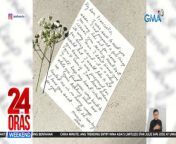 Heartbroken na ibinalita ni Kapuso Fashion Icon Heart Evangelista ngayong Mother&#39;s Day ... na for the fourth time -- bigo ulit siyang magkaanak.&#60;br/&#62;&#60;br/&#62;&#60;br/&#62;24 Oras Weekend is GMA Network’s flagship newscast, anchored by Ivan Mayrina and Pia Arcangel. It airs on GMA-7, Saturdays and Sundays at 5:30 PM (PHL Time). For more videos from 24 Oras Weekend, visit http://www.gmanews.tv/24orasweekend.&#60;br/&#62;&#60;br/&#62;#GMAIntegratedNews #KapusoStream&#60;br/&#62;&#60;br/&#62;Breaking news and stories from the Philippines and abroad:&#60;br/&#62;GMA Integrated News Portal: http://www.gmanews.tv&#60;br/&#62;Facebook: http://www.facebook.com/gmanews&#60;br/&#62;TikTok: https://www.tiktok.com/@gmanews&#60;br/&#62;Twitter: http://www.twitter.com/gmanews&#60;br/&#62;Instagram: http://www.instagram.com/gmanews&#60;br/&#62;&#60;br/&#62;GMA Network Kapuso programs on GMA Pinoy TV: https://gmapinoytv.com/subscribe