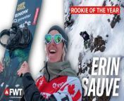 Your FWT24 Snowboard Rookie of the Year Erin Sauve took the crown in her maiden FWT season, making her the best performing rookie of the season! With two podium finishes and two victories at the FWT Finals, Erin has made a lasting impression in her debut on the Tour. Congrats on an incredible season, Erin! 
