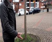 David Lipka tells Local Democracy Reporter Julia Armstrong that Sheffield City Council has failed for 13 years to take steps to reinstate a pedestrian area outside the Zest Centre in Upperthorpe
