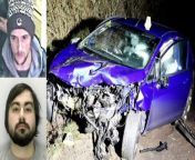 Tom Hill was travelling at around 90 miles per hour when he lost control of his souped-up car, colliding with a Mini driving the other way.&#60;br/&#62;&#60;br/&#62;Hill, 32, was seen on video trying to keep up with his friend, moments before he approached a bend at 90mph, causing his car to spin out of control.&#60;br/&#62;&#60;br/&#62;The Mini belonged to 36 year old mum-of-two Terri-Ann Marshall. She sadly died on impact. &#60;br/&#62;