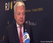 The EU&#39;s Commissioner for Justice, Didier Reynders, told DW that he&#39;s hopeful a special tribunal for Ukraine will be set up by the end of the year in The Hague. Reynders spoke to DW correspondent Lucia Schulten at the sidelines of the &#92;
