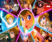 Princess Peach Showtime All Transformations | Power-Ups (Switch) from katy monica peach