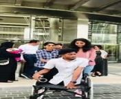 Alif Mohammed, a differently abled 20-year-old Indian tourist has always used the help of his classmates Aarya and Archana to get out and about and this trip was no different. For the three of them, it was a dream come true when they scaled Burj Khalifa and enjoyed the sights from there.
