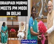 The candidate for the Presidential elections 2022, Draupadi Murmu arrived in the National Capital on Thursday and met Prime Minister Narendra Modi and Home Minister Amit Shah. If she is elected as the President, she would become the first tribal President of the country. &#60;br/&#62; &#60;br/&#62;#DraupadiMurmu #President #FirstTribalPresident