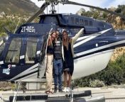 Two women paid for the security guard at their apartment to take a private helicopter ride after they found our he had never flown.&#60;br/&#62;&#60;br/&#62;Paige Goldstein, 24, and Chantel Wright, 26, were talking about a helicopter trip they took over Cape Town, with the guard of their holiday apartment building, Kasa.&#60;br/&#62;&#60;br/&#62;The confessed he&#39;d never been in a plane or helicopter - and longed to see his home from above.&#60;br/&#62;&#60;br/&#62;So they arranged a quick flight over Cape Town so he could tick it off his bucket list.&#60;br/&#62;&#60;br/&#62;The pair asked to meet him on his day off, blindfolded him, took him to the helipad and then revealed his treat.&#60;br/&#62;&#60;br/&#62;A heartwarming video shows him unable to contain his excitement when he sees the helicopter - before beaming as they fly over his hometown.&#60;br/&#62;&#60;br/&#62;They are then seen treating him to a glass of wine to celebrate.&#60;br/&#62;&#60;br/&#62;Paige, from Boston, Massachusetts, said: &#92;