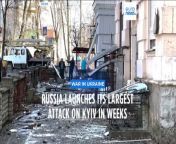 Russia launches its largest attack, in weeks on Kyiv, causing damage to structures and injuring several. As attacks from Russia are expected by experts to pick up again.