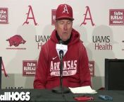 Arkansas Razorbacks coach Dave Van Horn on solid performance everywhere in 15-5 win Saturday afternoon over James Madison at Baum-Walker Stadium in Fayetteville, Ark.
