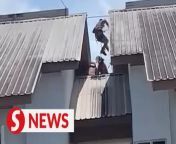 A man believed to be mentally ill has finally been rescued after refusing to come down from the rooftop of his apartment for over 60 hours inSandakan, Sabah on Thursday (Feb 15). &#60;br/&#62;&#60;br/&#62;Firefighters and policemen had been trying to persuade the 39-year-old man to come down after he climbed to the top of the three-storey Block D at the Flat Sejati Apartment at 10.58pm on Monday night (Feb 12). &#60;br/&#62;&#60;br/&#62;Read more at http://rb.gy/xiyq3c &#60;br/&#62;&#60;br/&#62;WATCH MORE: https://thestartv.com/c/news&#60;br/&#62;SUBSCRIBE: https://cutt.ly/TheStar&#60;br/&#62;LIKE: https://fb.com/TheStarOnline