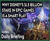 The media giant’s hot drop into the realm of Fortnite could be a game-changer for the metaverse, movies and theme parks. It’s an IP world, after all.&#60;br/&#62;&#60;br/&#62;After returning to his position as Disney CEO in late 2022, Bob Iger held a meeting with two top executives to talk about video games. It’s a sector the company had mostly avoided since 2016, when it shut down the Disney Interactive Studios division that was, at one point, losing some &#36;200 million per year. But Iger’s aides came armed with demographics and other statistical trends showing that gaming had become too popular to ignore.&#60;br/&#62;&#60;br/&#62;Read the full story on Forbes: https://www.forbes.com/sites/mattcraig/2024/02/11/why-disneys-15-billion-stake-in-epic-games-is-a-smart-play/?sh=3f65ffcf2f7c&#60;br/&#62;&#60;br/&#62;Subscribe to FORBES: https://www.youtube.com/user/Forbes?sub_confirmation=1&#60;br/&#62;&#60;br/&#62;Fuel your success with Forbes. Gain unlimited access to premium journalism, including breaking news, groundbreaking in-depth reported stories, daily digests and more. Plus, members get a front-row seat at members-only events with leading thinkers and doers, access to premium video that can help you get ahead, an ad-light experience, early access to select products including NFT drops and more:&#60;br/&#62;&#60;br/&#62;https://account.forbes.com/membership/?utm_source=youtube&amp;utm_medium=display&amp;utm_campaign=growth_non-sub_paid_subscribe_ytdescript&#60;br/&#62;&#60;br/&#62;Stay Connected&#60;br/&#62;Forbes newsletters: https://newsletters.editorial.forbes.com&#60;br/&#62;Forbes on Facebook: http://fb.com/forbes&#60;br/&#62;Forbes Video on Twitter: http://www.twitter.com/forbes&#60;br/&#62;Forbes Video on Instagram: http://instagram.com/forbes&#60;br/&#62;More From Forbes:http://forbes.com&#60;br/&#62;&#60;br/&#62;Forbes covers the intersection of entrepreneurship, wealth, technology, business and lifestyle with a focus on people and success.