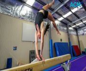 Burnie athlete and coach duo Grace Gaby and Leah Englund have taken out two of Tasmania&#39;s top gymnastics honours. Video by Laura Smith