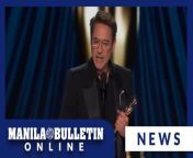 WATCH: Robert Downey, Jr on Sunday won his first Academy Award, a best supporting actor statuette for his villainous turn in &#92;