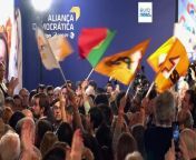 The centre-right Social Democrat-led Democratic Alliance beat the Socialist Party for the first time in eight years, but have little chance of forming a majority.