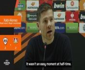 Xabi Alonso praised Bayer Leverkusen&#39;s change of attitude as they came from 2-0 down to draw against Qarabag.