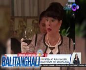 Ilang kapuso stars ang nagbigay-pugay sa yumaong si Jaclyn Jose.&#60;br/&#62;&#60;br/&#62;&#60;br/&#62;Balitanghali is the daily noontime newscast of GTV anchored by Raffy Tima and Connie Sison. It airs Mondays to Fridays at 10:30 AM (PHL Time). For more videos from Balitanghali, visit http://www.gmanews.tv/balitanghali.&#60;br/&#62;&#60;br/&#62;#GMAIntegratedNews #KapusoStream&#60;br/&#62;&#60;br/&#62;Breaking news and stories from the Philippines and abroad:&#60;br/&#62;GMA Integrated News Portal: http://www.gmanews.tv&#60;br/&#62;Facebook: http://www.facebook.com/gmanews&#60;br/&#62;TikTok: https://www.tiktok.com/@gmanews&#60;br/&#62;Twitter: http://www.twitter.com/gmanews&#60;br/&#62;Instagram: http://www.instagram.com/gmanews&#60;br/&#62;&#60;br/&#62;GMA Network Kapuso programs on GMA Pinoy TV: https://gmapinoytv.com/subscribe