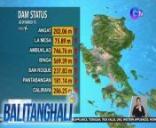 Tumaas nang bahagya ang antas ng tubig sa Ipo at Magat reservoir.&#60;br/&#62;&#60;br/&#62;&#60;br/&#62;Balitanghali is the daily noontime newscast of GTV anchored by Raffy Tima and Connie Sison. It airs Mondays to Fridays at 10:30 AM (PHL Time). For more videos from Balitanghali, visit http://www.gmanews.tv/balitanghali.&#60;br/&#62;&#60;br/&#62;#GMAIntegratedNews #KapusoStream&#60;br/&#62;&#60;br/&#62;Breaking news and stories from the Philippines and abroad:&#60;br/&#62;GMA Integrated News Portal: http://www.gmanews.tv&#60;br/&#62;Facebook: http://www.facebook.com/gmanews&#60;br/&#62;TikTok: https://www.tiktok.com/@gmanews&#60;br/&#62;Twitter: http://www.twitter.com/gmanews&#60;br/&#62;Instagram: http://www.instagram.com/gmanews&#60;br/&#62;&#60;br/&#62;GMA Network Kapuso programs on GMA Pinoy TV: https://gmapinoytv.com/subscribe