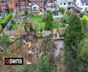 Residents have been left &#39;living on the edge of a cliff&#39; and fear their homes could be lost after a giant landslide began slowly destroying their gardens.&#60;br/&#62;&#60;br/&#62;Locals in the landlocked Black Country town of Cradley Heath say they feel like they&#39;re living by the coast after their gardens began crumbling into a huge chasm.&#60;br/&#62;&#60;br/&#62;The massive landslip gets bigger every time it rains and destroyed multiple trees and two sheds in the last year along High Haden Crescent. &#60;br/&#62;&#60;br/&#62;Recent bad weather has seen even more land crumbling away leaving homeowners&#60;br/&#62;worried for the safety of their families. &#60;br/&#62; &#60;br/&#62;John Hingley, 42, has seen the expanding landslip get worse year-by-year since since moving into his home a decade ago.&#60;br/&#62;&#60;br/&#62;He said: &#92;
