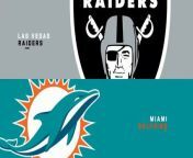 Watch latest nfl football highlights 2023 today match of Las Vegas Raiders vs. Miami Dolphins . Enjoy best moments of nfl highlights 2023 week 11.