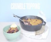 Crumble topping is a classic recipe that&#39;s so easy to master - ours takes minutes and tastes divine!