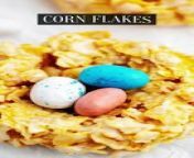 Easter Corn Flake Treats - Nests with Egg Candies from candy porno