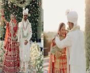 Meera Chopra :मीरा चोपड़ा ने बॉयफ्रेंड रक्षित केजरीवाल के साथ जयपुर में शादी रचा ली है और अब इस शादी की कई खूबसूरत तस्वीरें भी उन्होंने सोशल मीडिया पर अपने फैन्स से शेयर की हैं। इन तस्वीरों में लाल रंग के लहंगे में दुल्हन और सफेद शेरवानी नें दूल्हे राजा नजरआ रहे हैं। &#60;br/&#62; &#60;br/&#62;Meera Chopra: Meera Chopra has got married to boyfriend Rakshit Kejriwal in Jaipur and now she has shared many beautiful pictures of this wedding with her fans on social media. In these pictures, the bride is seen in red lehenga and the groom Raja is seen in white sherwani. &#60;br/&#62; &#60;br/&#62;#MeeraChopra &#60;br/&#62;~PR.115~ED.120~