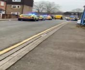 Here&#39;s the large emergency response to the incident on Monday (March 11) where a man had a &#39;harmful substance thrown at him&#39; in the Colwyn Road area of town. This video was shot in Exeter Place, a short walk away from Colwyn Road. Video by Rhys Jenkins.