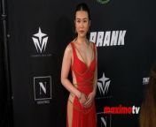 https://www.maximotv.com &#60;br/&#62;B-roll footage: Ramona Young on the red carpet at &#39;The Prank&#39; premiere and reception on Wednesday, March 13, 2024, at The Ricardo Moltalban Theater in Los Angeles, California, USA. This video is only available for editorial use in all media and worldwide. To ensure compliance and proper licensing of this video, please contact us. ©MaximoTV&#60;br/&#62;