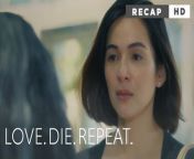 Aired (March 15, 2024): Angela (Jennylyn Mercado) attempts to change what is set to happen in the future. Will she succeed? #GMANetwork #GMADrama #Kapuso&#60;br/&#62;&#60;br/&#62;Highlights from Episode 39 - 40&#60;br/&#62;&#60;br/&#62;Watch the latest episodes of &#39;Love.Die. Repeat’ weekdays, 8:50 PM on GMA Primetime, starring Jennylyn Mercado, Xian Lim, Mike Tan, Kim Domingo, Gardo Versoza, Valerie Concepcion, Lui Manansala, Samantha Lopez, Victor Anastacio, Valeen Montenegro, Ina Feleo, Myrtle Sarrosa, Nonie Buencamino, Malou De Guzman, Shyr Valdez &amp; Ervic Vijandre