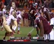 Nov. 8, 2012. The player highlighted in the clips is Virginia Tech