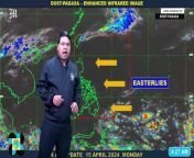 Today&#39;s Weather, 4 A.M. &#124; Apr. 15, 2024&#60;br/&#62;&#60;br/&#62;Video Courtesy of DOST-PAGASA&#60;br/&#62;&#60;br/&#62;Subscribe to The Manila Times Channel - https://tmt.ph/YTSubscribe &#60;br/&#62;&#60;br/&#62;Visit our website at https://www.manilatimes.net &#60;br/&#62;&#60;br/&#62;Follow us: &#60;br/&#62;Facebook - https://tmt.ph/facebook &#60;br/&#62;Instagram - Ahttps://tmt.ph/instagram &#60;br/&#62;Twitter - https://tmt.ph/twitter &#60;br/&#62;DailyMotion - https://tmt.ph/dailymotion &#60;br/&#62;&#60;br/&#62;Subscribe to our Digital Edition - https://tmt.ph/digital &#60;br/&#62;&#60;br/&#62;Check out our Podcasts: &#60;br/&#62;Spotify - https://tmt.ph/spotify &#60;br/&#62;Apple Podcasts - https://tmt.ph/applepodcasts &#60;br/&#62;Amazon Music - https://tmt.ph/amazonmusic &#60;br/&#62;Deezer: https://tmt.ph/deezer &#60;br/&#62;Tune In: https://tmt.ph/tunein&#60;br/&#62;&#60;br/&#62;#TheManilaTimes&#60;br/&#62;#WeatherUpdateToday &#60;br/&#62;#WeatherForecast