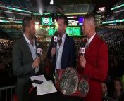 #WrestleMania #WWE&#60;br/&#62;Joe Tessitore, CM Punk and The Miz recap what went down on the first night of WrestleMania XL in Philadelphia, with The Rock and Roman Reigns defeating Cody Rhodes and Seth Rollins in the main event.&#60;br/&#62;On the cusp of landing his finisher on Rock, Rhodes was taken out with a &#92;