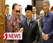 Prime Minister Datuk Seri Anwar Ibrahim received a courtesy call from Indonesian president-elect and Defence Minister Prabowo Subianto, who is on a special one-day visit to Malaysia.&#60;br/&#62;&#60;br/&#62;Read more at https://tinyurl.com/4ej2a3yp&#60;br/&#62;&#60;br/&#62;WATCH MORE: https://thestartv.com/c/news&#60;br/&#62;SUBSCRIBE: https://cutt.ly/TheStar&#60;br/&#62;LIKE: https://fb.com/TheStarOnline