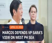 President Ferdinand Marcos Jr. defends Vice President Sara Duterte from criticism over her silence on China’s aggression in the West Philippine Sea.&#60;br/&#62;&#60;br/&#62;Full story: https://www.rappler.com/philippines/marcos-defends-sara-duterte-silence-china-aggression-sea-dispute/