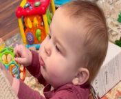 Credit: Katy Reger&#60;br/&#62;&#60;br/&#62;A couple were shocked when they found their baby had mastered how to whistle - at just eight months old.&#60;br/&#62;&#60;br/&#62;Katy and Travis Reger, both 33, discovered that that their son Asher Reger could whistle one day at home.&#60;br/&#62;&#60;br/&#62;Asher, who is now nine months old, is their first child so the couple didn&#39;t think much of it and assumed most babies do it.