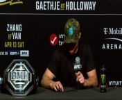 UFC BMF lightweight champion Justin Gaethje on Max Holloway title defence&#60;br/&#62;&#60;br/&#62;T-Mobile Arena, Las Vegas, Nevada USA