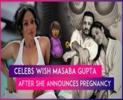 Fashion designer Masaba Gupta and her husband Satyadeep Misra, are preparing to welcome their first child. The couple took to Instagram to share the delightful news with a playful post. The pictures included emojis hinting at the pregnancy. Masaba&#39;s caption added to the lighthearted mood. As soon as the news was out, the internet erupted in excitement, with Kareena Kapoor Khan, Shilpa Shetty and others congratulating soon-to-be parents.&#60;br/&#62;