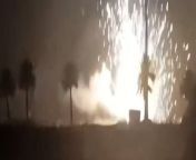 This was the moment a huge explosion hit the base of an Iranian-aligned Iraqi army unit.Source: Reuters