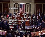 The U.S. House of Representatives on Saturday with broad bipartisan support passed a &#36;95 billion legislative package providing security assistance to Ukraine, Israel and Taiwan, over bitter objections from Republican hardliners.