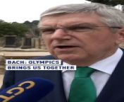 President of the International Olympic Committee, Thomas Bach spoke to CGTN Europe about the forthcoming games. &#60;br/&#62;He believes that the Olympics give us hope and bring people together. &#60;br/&#62;He says the Olympic flame is a symbol of hope and joy during difficult times of war and conflict. &#60;br/&#62;&#60;br/&#62;#olympics#paris2024#olympictorch#thomasbach