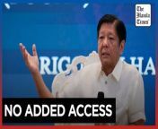 Marcos refuses more US bases in PH &#60;br/&#62;&#60;br/&#62;President Ferdinand Marcos Jr. clarifies that his administration does not plan to grant the United States more access to Philippine military bases. The existing US military presence in several sites is due to concerns over China&#39;s actions in the South China Sea. This stance aligns with the Biden administration&#39;s efforts to strengthen security alliances in the region against China, which supports the Philippines&#39; goal of enhancing its defense in the South China Sea.&#60;br/&#62;&#60;br/&#62;Photos by AP &#60;br/&#62;&#60;br/&#62;Subscribe to The Manila Times Channel - https://tmt.ph/YTSubscribe &#60;br/&#62;Visit our website at https://www.manilatimes.net &#60;br/&#62; &#60;br/&#62;Follow us: &#60;br/&#62;Facebook - https://tmt.ph/facebook &#60;br/&#62;Instagram - https://tmt.ph/instagram &#60;br/&#62;Twitter - https://tmt.ph/twitter &#60;br/&#62;DailyMotion - https://tmt.ph/dailymotion &#60;br/&#62; &#60;br/&#62;Subscribe to our Digital Edition - https://tmt.ph/digital &#60;br/&#62; &#60;br/&#62;Check out our Podcasts: &#60;br/&#62;Spotify - https://tmt.ph/spotify &#60;br/&#62;Apple Podcasts - https://tmt.ph/applepodcasts &#60;br/&#62;Amazon Music - https://tmt.ph/amazonmusic &#60;br/&#62;Deezer: https://tmt.ph/deezer &#60;br/&#62;Tune In: https://tmt.ph/tunein&#60;br/&#62; &#60;br/&#62;#TheManilaTimes &#60;br/&#62;#worldnews &#60;br/&#62;#bongbongmarcos &#60;br/&#62;#militarybase