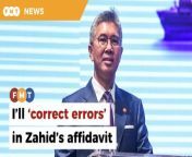 The senator says he takes ‘no position’ on the merits of the matter but only wants to ensure the High Court is given ‘all material facts’.&#60;br/&#62;&#60;br/&#62;Read More: https://www.freemalaysiatoday.com/category/nation/2024/04/17/tengku-zafrul-to-file-own-affidavit-to-correct-errors/&#60;br/&#62;&#60;br/&#62;Laporan Lanjut: https://www.freemalaysiatoday.com/category/nation/2024/04/17/tengku-zafrul-to-file-own-affidavit-to-correct-errors/&#60;br/&#62;&#60;br/&#62;Free Malaysia Today is an independent, bi-lingual news portal with a focus on Malaysian current affairs.&#60;br/&#62;&#60;br/&#62;Subscribe to our channel - http://bit.ly/2Qo08ry&#60;br/&#62;------------------------------------------------------------------------------------------------------------------------------------------------------&#60;br/&#62;Check us out at https://www.freemalaysiatoday.com&#60;br/&#62;Follow FMT on Facebook: https://bit.ly/49JJoo5&#60;br/&#62;Follow FMT on Dailymotion: https://bit.ly/2WGITHM&#60;br/&#62;Follow FMT on X: https://bit.ly/48zARSW &#60;br/&#62;Follow FMT on Instagram: https://bit.ly/48Cq76h&#60;br/&#62;Follow FMT on TikTok : https://bit.ly/3uKuQFp&#60;br/&#62;Follow FMT Berita on TikTok: https://bit.ly/48vpnQG &#60;br/&#62;Follow FMT Telegram - https://bit.ly/42VyzMX&#60;br/&#62;Follow FMT LinkedIn - https://bit.ly/42YytEb&#60;br/&#62;Follow FMT Lifestyle on Instagram: https://bit.ly/42WrsUj&#60;br/&#62;Follow FMT on WhatsApp: https://bit.ly/49GMbxW &#60;br/&#62;------------------------------------------------------------------------------------------------------------------------------------------------------&#60;br/&#62;Download FMT News App:&#60;br/&#62;Google Play – http://bit.ly/2YSuV46&#60;br/&#62;App Store – https://apple.co/2HNH7gZ&#60;br/&#62;Huawei AppGallery - https://bit.ly/2D2OpNP&#60;br/&#62;&#60;br/&#62;#FMTNews #TengkuZafrul #ZahidHamidi #NajibRazak #Affidavit