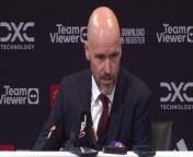 Manchester United boss Erik Ten Hag was left feeling frustrated after Burnley&#39;s penalty comeback means they only get 1 point against the relegation side team&#60;br/&#62;&#60;br/&#62;Old Trafford, Manchester, UK